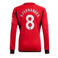 Manchester United Bruno Fernandes #8 Domaci Dres 2023-24 Dugi Rukav